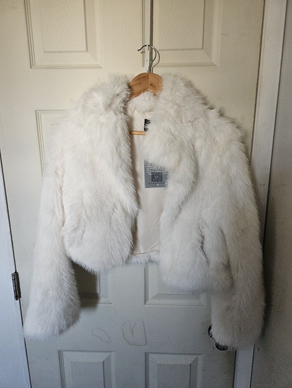 Opal Cropped Faux Fur Jacket